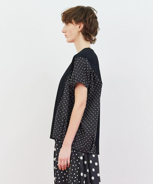 FRAPBOIS（フラボア）の「ドビーカット カットソー（Tシャツ/カットソー・レディース・ブラック/ホワイト・1）」の18枚目の写真