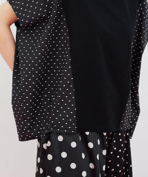 FRAPBOIS（フラボア）の「ドビーカット カットソー（Tシャツ/カットソー・レディース・ブラック/ホワイト・1）」の15枚目の写真