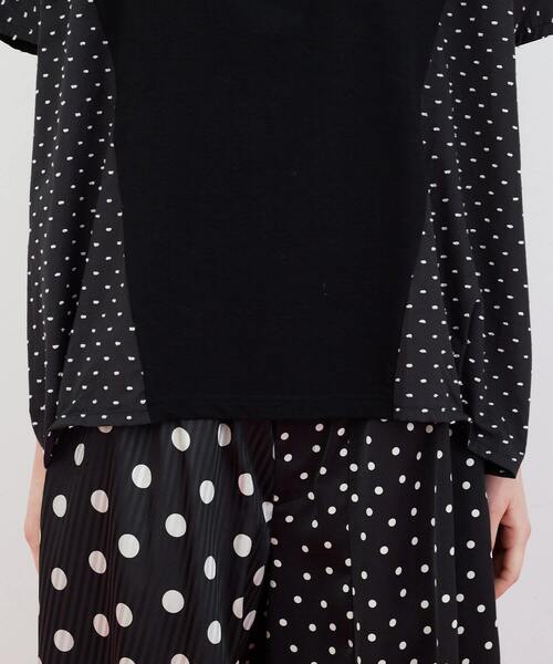 FRAPBOIS（フラボア）の「ドビーカット カットソー（Tシャツ/カットソー・レディース・ブラック/ホワイト・1）」の13枚目の写真