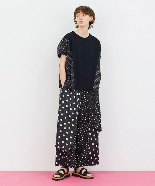 FRAPBOIS（フラボア）の「ドビーカット カットソー（Tシャツ/カットソー・レディース・ブラック/ホワイト・1）」の7枚目の写真