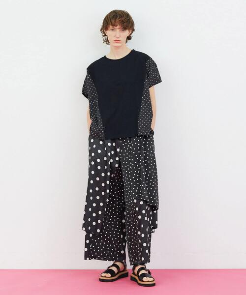 FRAPBOIS（フラボア）の「ドビーカット カットソー（Tシャツ/カットソー・レディース・ブラック/ホワイト・1）」の19枚目の写真