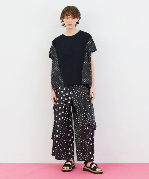 FRAPBOIS（フラボア）の「ドビーカット カットソー（Tシャツ/カットソー・レディース・ブラック/ホワイト・1）」の22枚目の写真