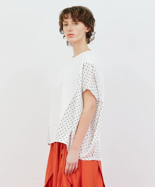 FRAPBOIS（フラボア）の「ドビーカット カットソー（Tシャツ/カットソー・レディース・ブラック/ホワイト・1）」の16枚目の写真