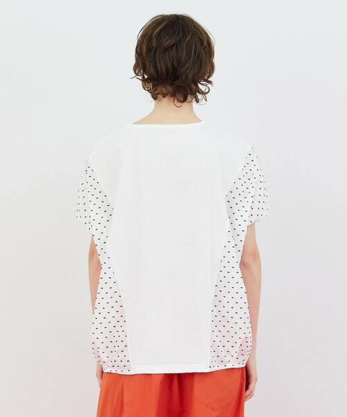 FRAPBOIS（フラボア）の「ドビーカット カットソー（Tシャツ/カットソー・レディース・ブラック/ホワイト・1）」の14枚目の写真