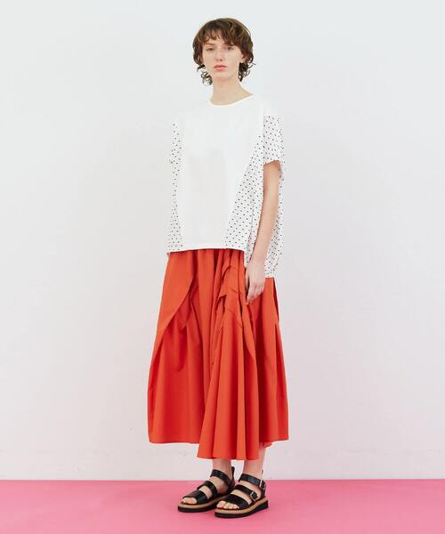 FRAPBOIS（フラボア）の「ドビーカット カットソー（Tシャツ/カットソー・レディース・ブラック/ホワイト・1）」の20枚目の写真