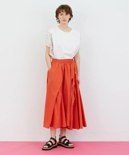 FRAPBOIS（フラボア）の「ドビーカット カットソー（Tシャツ/カットソー・レディース・ブラック/ホワイト・1）」の12枚目の写真