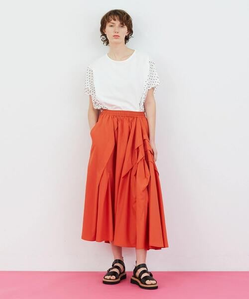 FRAPBOIS（フラボア）の「ドビーカット カットソー（Tシャツ/カットソー・レディース・ブラック/ホワイト・1）」の6枚目の写真