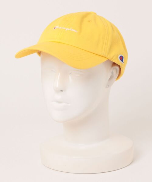Champion（チャンピオン）の「【CHAMPION/チャンピオン】【洗練されたスクリプトロゴ】チャンピオン ローキャップ 筆記体刺繍 定番ストリート アメカジ（キャップ・メンズ・ブラック/ライトグリーン/ピンク/ホワイト/ネイビー/ベージュ/イエロー・FREE）」の6枚目の写真