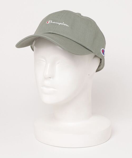 Champion（チャンピオン）の「【CHAMPION/チャンピオン】スクリプトローキャップ　ロゴ刺繍（キャップ・メンズ・ブラック/ライトグリーン/ピンク/ホワイト/ネイビー/ベージュ・FREE）」の4枚目の写真