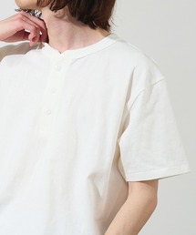 CROSS&STITCH/クロスアンドステッチ オープンエンド マックスウェイト ヘンリーネック 半袖Tシャツ ユニセックス 秋 秋服 2026年秋冬