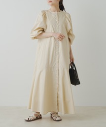 PUAL CE CIN | 【Du noir】ボリュームショルダーワンピース(ワンピース)