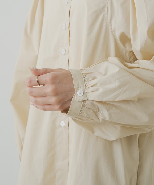 PUAL CE CIN（ピュアルセシン）の「【Du noir】ボリュームショルダーワンピース（ワンピース・レディース・ブラック/ベージュ・FREE）」の17枚目の写真