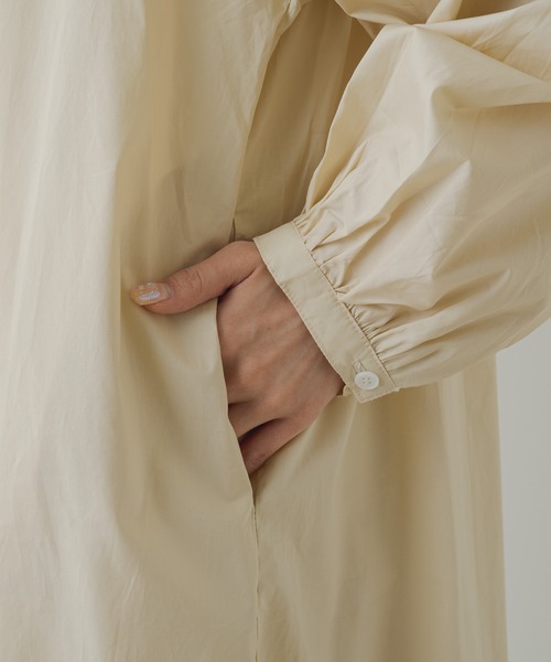 PUAL CE CIN（ピュアルセシン）の「【Du noir】ボリュームショルダーワンピース（ワンピース・レディース・ブラック/ベージュ・FREE）」の18枚目の写真