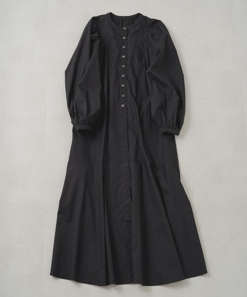 PUAL CE CIN（ピュアルセシン）の「【Du noir】ボリュームショルダーワンピース（ワンピース・レディース・ブラック/ベージュ・FREE）」の4枚目の写真