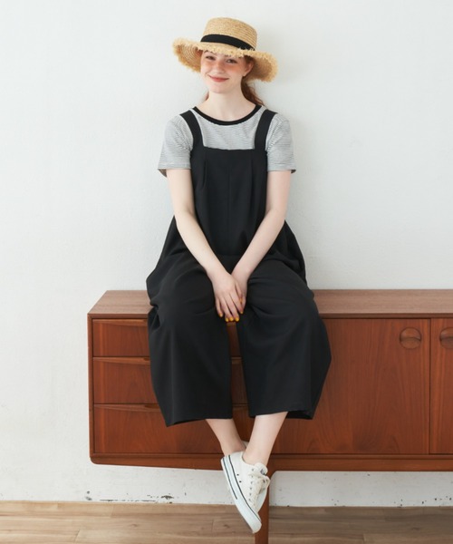 MERLOT(メルロー)の「ストレッチボーダーTシャツ(Tシャツ/カットソー・レディース・ブルー/レッド/ブラック・FREE)」の4枚目の写真