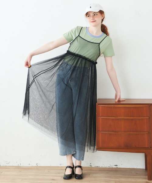 MERLOT(メルロー)の「ストレッチボーダーTシャツ(Tシャツ/カットソー・レディース・ブルー/レッド/ブラック・FREE)」の13枚目の写真
