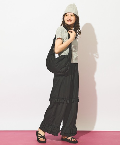 MERLOT(メルロー)の「ストレッチボーダーTシャツ(Tシャツ/カットソー・レディース・ブルー/レッド/ブラック・FREE)」の19枚目の写真