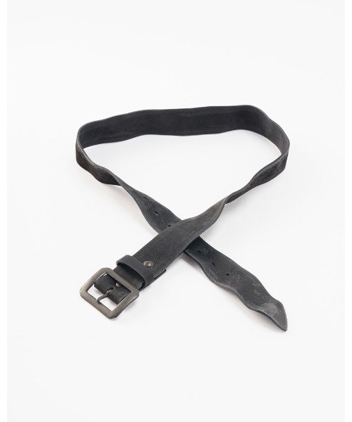 wjk(ダヴルジェイケイ)の「simple leather belt(ベルト・メンズ・ダークブラウン/ブラック×ブラック/ブラック×シルバー・MEDIUM/LARGE)」の17枚目の写真