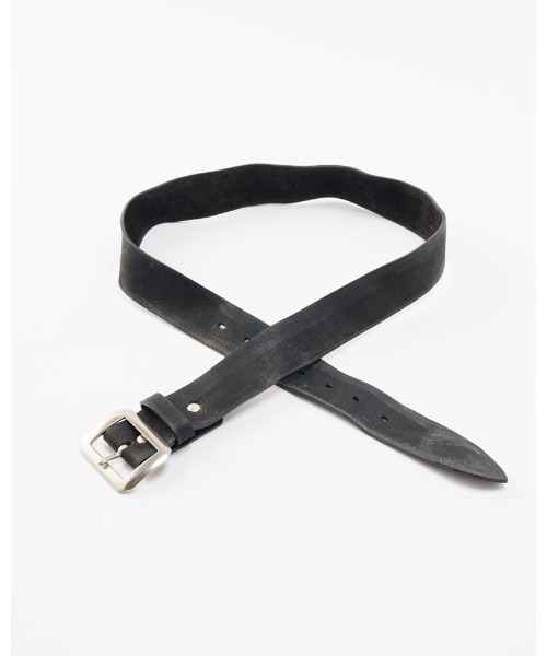 wjk(ダヴルジェイケイ)の「simple leather belt(ベルト・メンズ・ダークブラウン/ブラック×ブラック/ブラック×シルバー・MEDIUM/LARGE)」の16枚目の写真