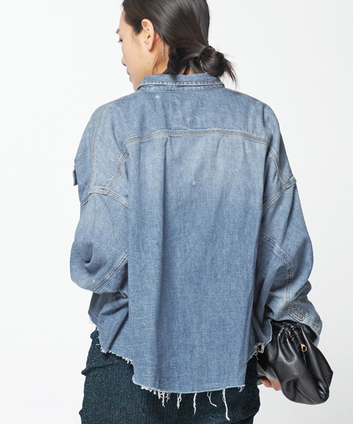 アパルトモン R13/アールサーティーン CROPPED DENIM SHIRT R13/アールサーティーン】 CROPPED DENIM SHIRT（シャツ