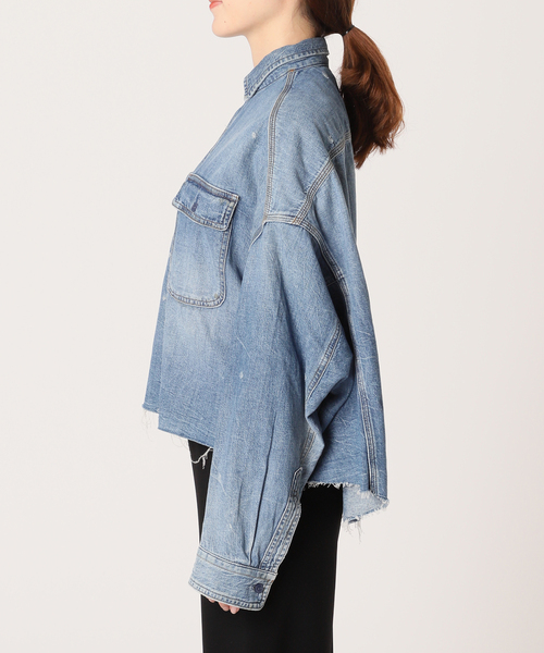 アパルトモン R13/アールサーティーン CROPPED DENIM SHIRT R13/アールサーティーン】 CROPPED DENIM SHIRT（シャツ