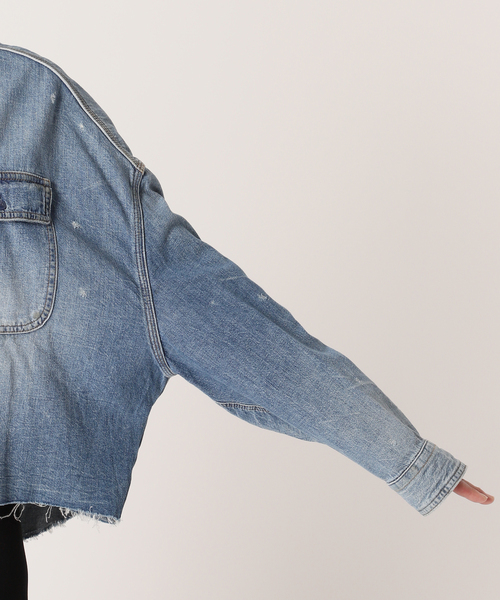 R13（アールサーティーン）の「【R13/アールサーティーン】CROPPED DENIM SHIRT（シャツ/ブラウス・レディース・ブルー・FREE）」の15枚目の写真