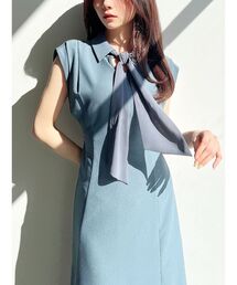 RESEXXY | ボウタイフレアシャツワンピース(ワンピース)