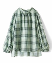 ＩＥＤＩＴ　女性らしさが上がる　軽やかチェックブラウス