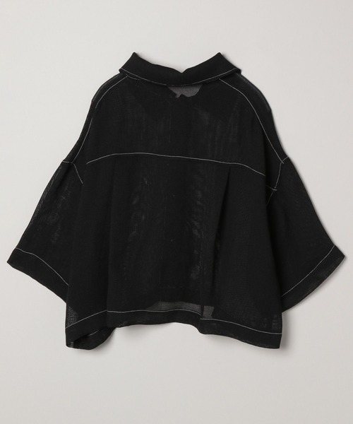 JEANASIS(ジーナシス)の「ウィーブメッシュシアーショートシャツ/906320(シャツ/ブラウス・レディース・ホワイト系その他/ブラック系その他/イエロー系その他/グリーン系その他・FREE)」の12枚目の写真