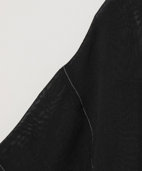 JEANASIS(ジーナシス)の「ウィーブメッシュシアーショートシャツ/906320(シャツ/ブラウス・レディース・ホワイト系その他/ブラック系その他/イエロー系その他/グリーン系その他・FREE)」の6枚目の写真