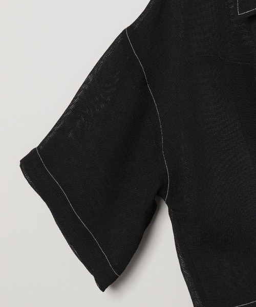 JEANASIS(ジーナシス)の「ウィーブメッシュシアーショートシャツ/906320(シャツ/ブラウス・レディース・ホワイト系その他/ブラック系その他/イエロー系その他/グリーン系その他・FREE)」の11枚目の写真