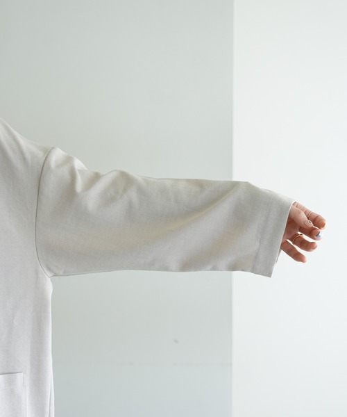 80's ノーカラーリネン シャツジャケット trim_fce_item663d8912c67c3.jpg