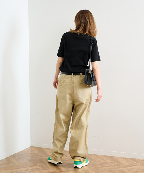 FRAMeWORK（フレームワーク）の「ギザコットンフライスコンパクトTEE（Tシャツ/カットソー・レディース・アイボリー/ホワイト/ブラウン/ブラック・FREE）」の9枚目の写真