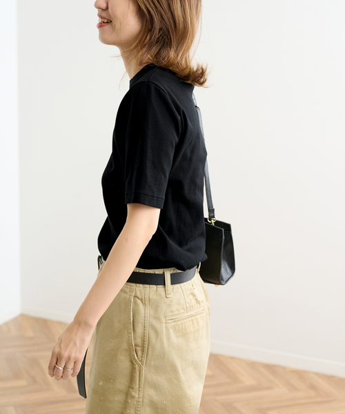 FRAMeWORK（フレームワーク）の「ギザコットンフライスコンパクトTEE（Tシャツ/カットソー・レディース・アイボリー/ホワイト/ブラウン/ブラック・FREE）」の18枚目の写真