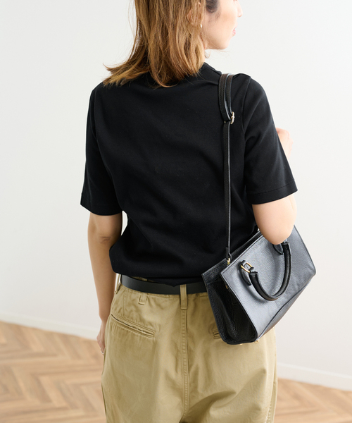 FRAMeWORK（フレームワーク）の「ギザコットンフライスコンパクトTEE（Tシャツ/カットソー・レディース・アイボリー/ホワイト/ブラウン/ブラック・FREE）」の5枚目の写真