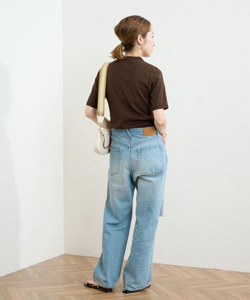 FRAMeWORK（フレームワーク）の「ギザコットンフライスコンパクトTEE（Tシャツ/カットソー・レディース・アイボリー/ホワイト/ブラウン/ブラック・FREE）」の16枚目の写真