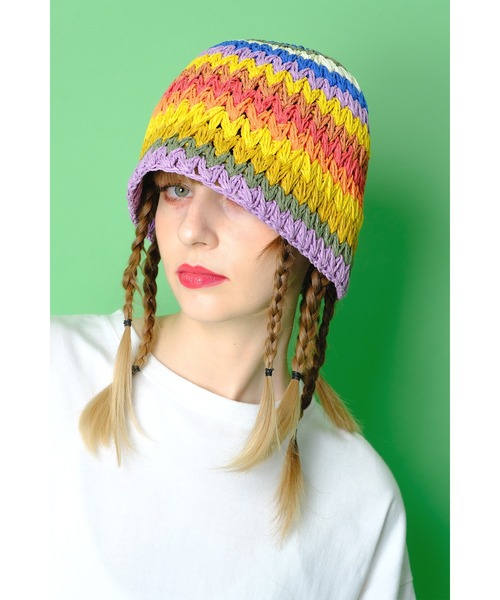 ankoROCK(アンコロック)の「an meets zakka カラフルペーパーバケットハット(ハット・メンズ・A・ONE SIZE)」の6枚目の写真