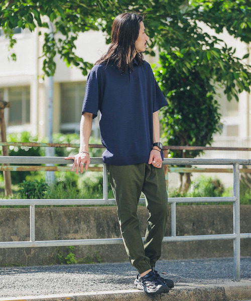 URBAN RESEARCH Sonny Label(アーバンリサーチサニーレーベル)の「『吸水速乾』『接触冷感』クイックドライプルオーバーショートスリーブシャツ(ポロシャツ・メンズ・ネイビー/ミント/ストライプ・MEDIUM/LARGE)」の12枚目の写真