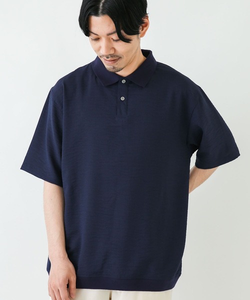 URBAN RESEARCH Sonny Label(アーバンリサーチサニーレーベル)の「『吸水速乾』『接触冷感』クイックドライプルオーバーショートスリーブシャツ(ポロシャツ・メンズ・ネイビー/ミント/ストライプ・MEDIUM/LARGE)」の11枚目の写真