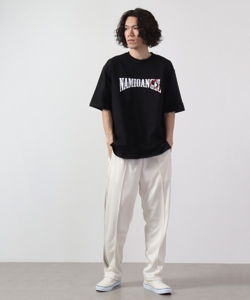 RE730(アールイーセブンサーティー)の「RE730 なみおくんプリント ワイド半袖Tシャツ(Tシャツ/カットソー・メンズ・ブラック/ブラック系その他2/ブラック系その他/ホワイト系その他2/ホワイト/ホワイト系その他・M/L/XL)」の9枚目の写真
