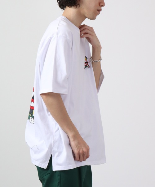 RE730(アールイーセブンサーティー)の「RE730 なみおくんプリント ワイド半袖Tシャツ(Tシャツ/カットソー・メンズ・ブラック/ブラック系その他2/ブラック系その他/ホワイト系その他2/ホワイト/ホワイト系その他・M/L/XL)」の17枚目の写真