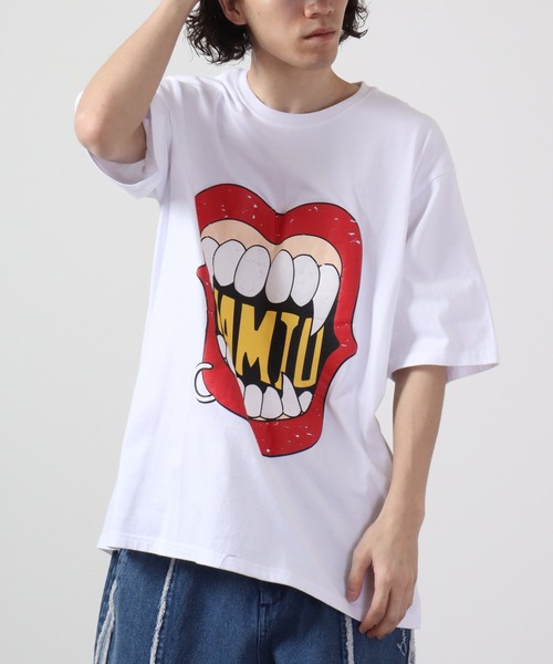 RE730(アールイーセブンサーティー)の「RE730 なみおくんプリント ワイド半袖Tシャツ(Tシャツ/カットソー・メンズ・ブラック/ブラック系その他2/ブラック系その他/ホワイト系その他2/ホワイト/ホワイト系その他・M/L/XL)」の22枚目の写真