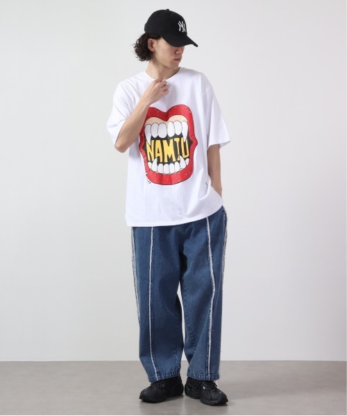 RE730(アールイーセブンサーティー)の「RE730 なみおくんプリント ワイド半袖Tシャツ(Tシャツ/カットソー・メンズ・ブラック/ブラック系その他2/ブラック系その他/ホワイト系その他2/ホワイト/ホワイト系その他・M/L/XL)」の10枚目の写真