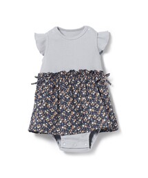 BEAMS mini / フラワー切替 ロンパース (70～80cm)