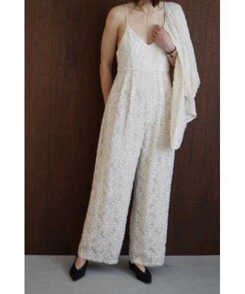 サロペット・オーバーオール・オールインワン CLANE FRINGE CAMISOLE ALL IN ONE CLANE - フリンジ キャミソール オールインワン - FRINGE