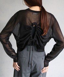 cheriella | 【cheriella】WEB限定バックストリングシアーニットトップス(ニット/セーター)