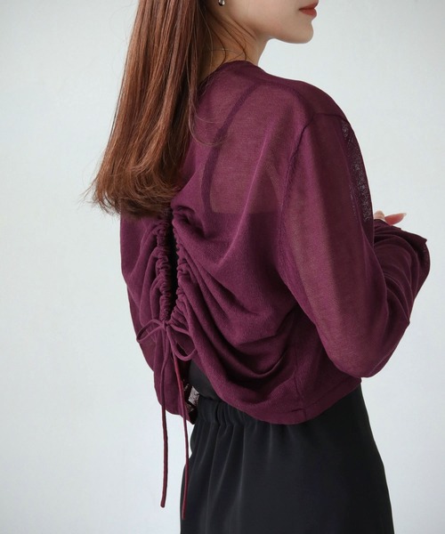DSC/コルセットニットシアーカットソー(WEB限定)(SALE) TOPS