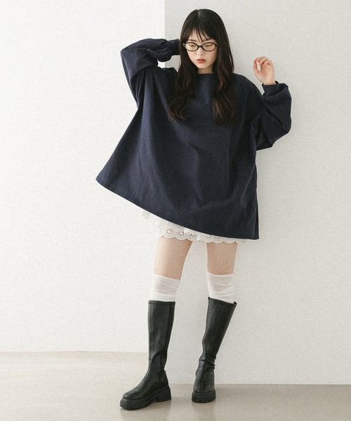 りりページ シアーキリカエリブSOX 964396（ソックス/靴下）｜Heather