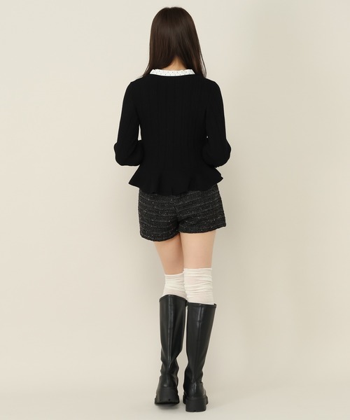 Heather(ヘザー)の「シアーキリカエリブSOX 964396(ソックス/靴下・レディース・グレー/アイボリー/ブラック/オフホワイト・FREE)」の14枚目の写真