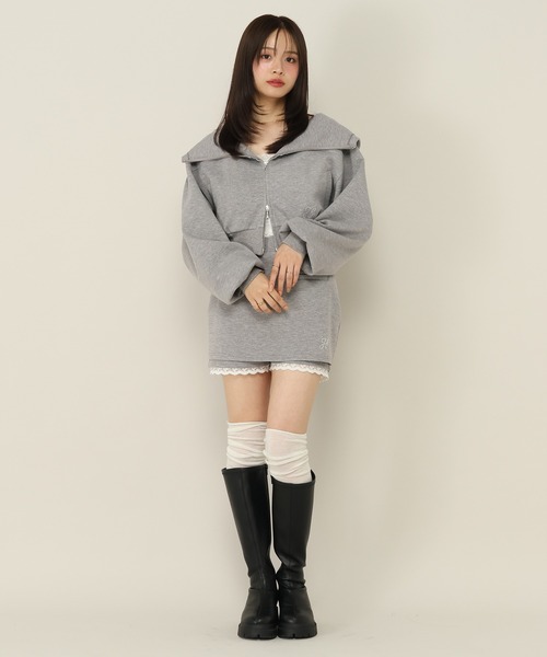 Heather(ヘザー)の「シアーキリカエリブSOX 964396(ソックス/靴下・レディース・グレー/アイボリー/ブラック/オフホワイト・FREE)」の22枚目の写真
